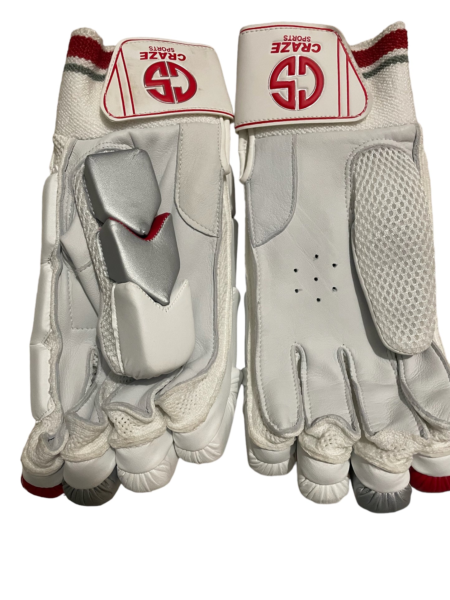 Batting Gloves - Red & Silver