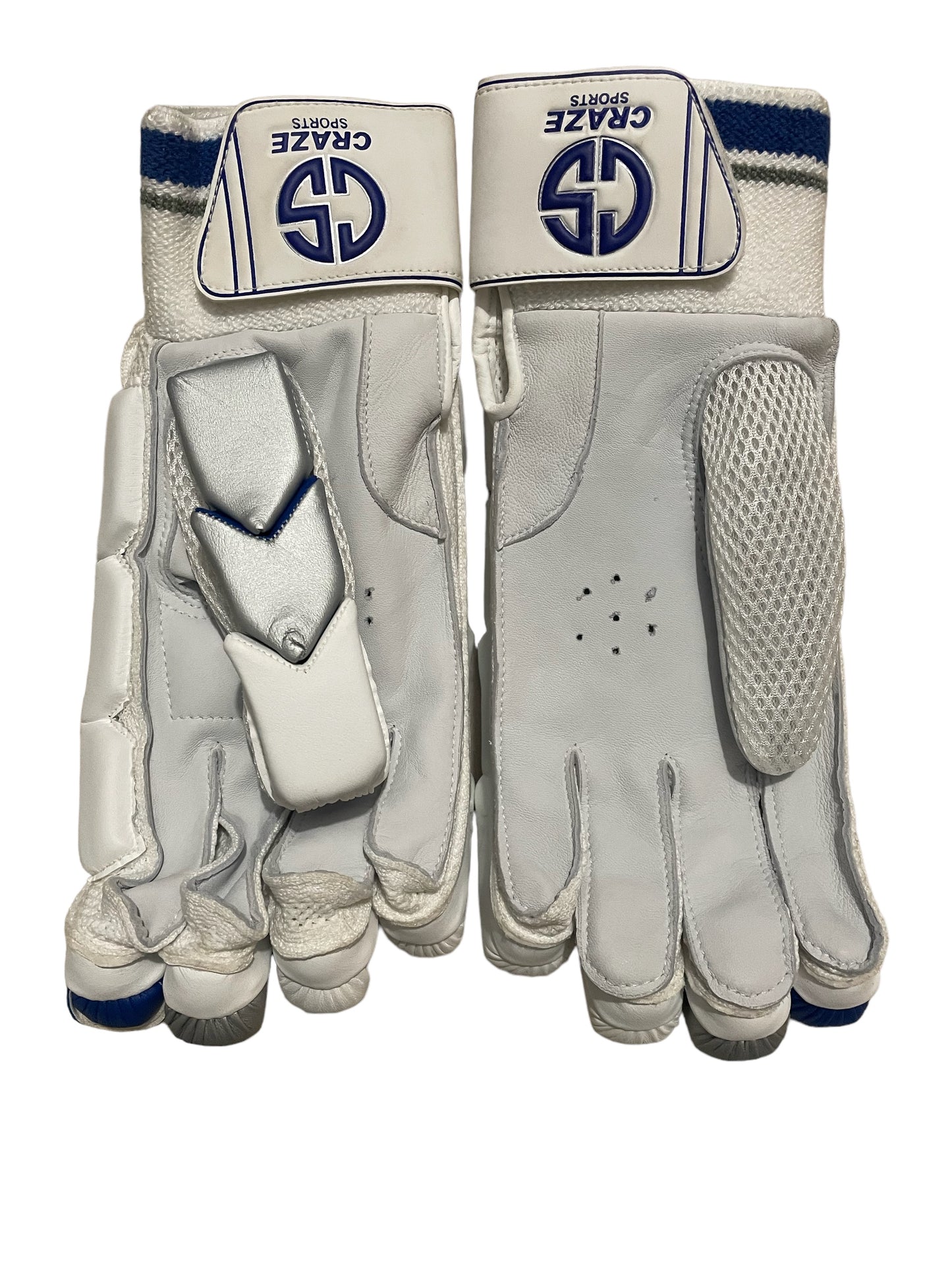 Batting Gloves - Blue & Silver